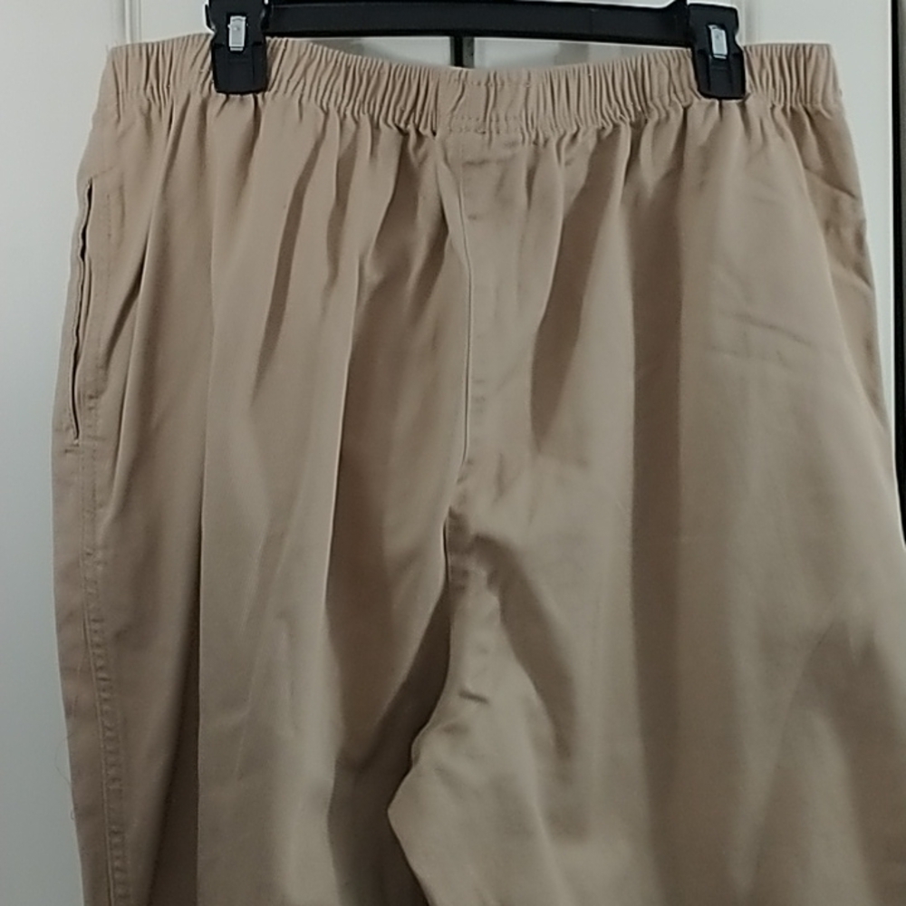 Woman Within Elastic Waist Pull On Khaki Pants 22W Petite - Picture 4 of 9